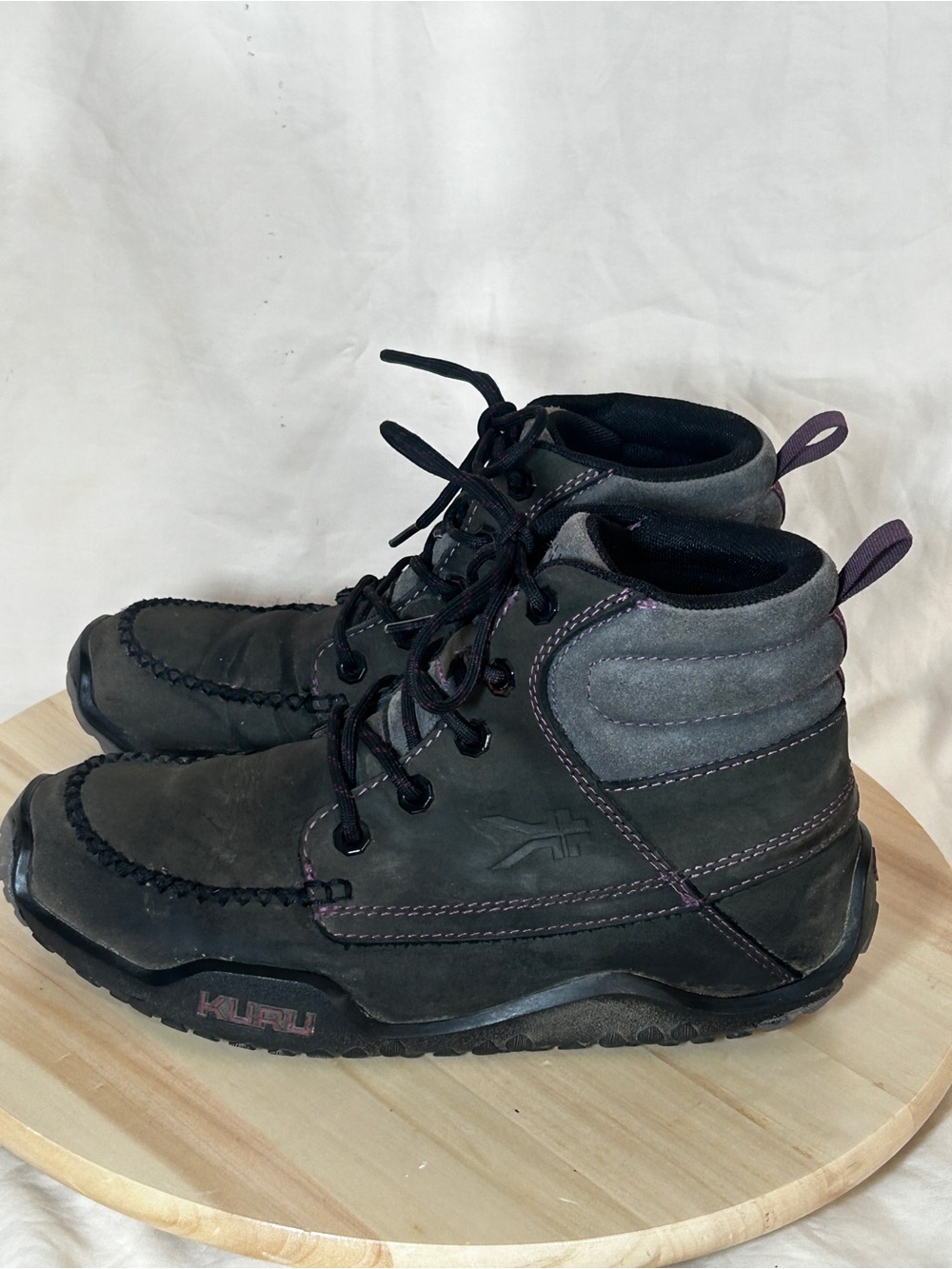 KURU Women’s Quest Lace-Up Mid Top Hiking Boots Size 9 Medium Gray Purple